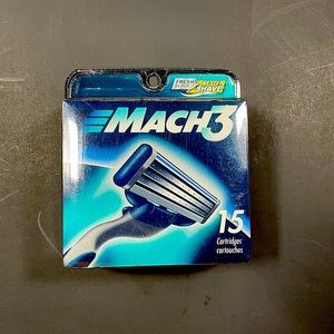 Gillette Mach3 Men's Razor Blades, 15 Blade Refills